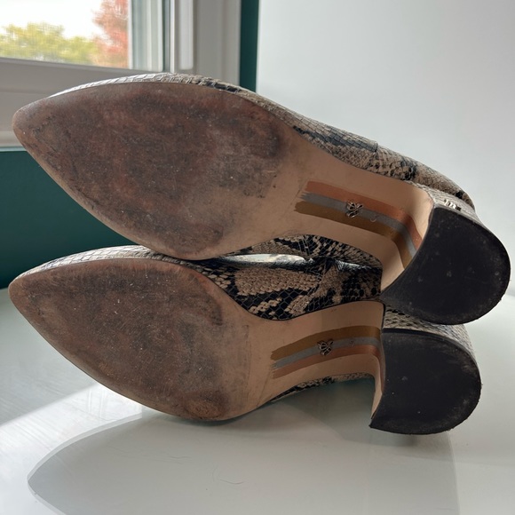 Sam Edelman Hilty Ankle Boots Snakeskin Size 6.5 - Picture 7 of 7